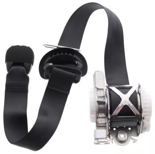 FRONT RIGHT / BLACK / PYRO. BELT / WITH DRIVER INDICATOR